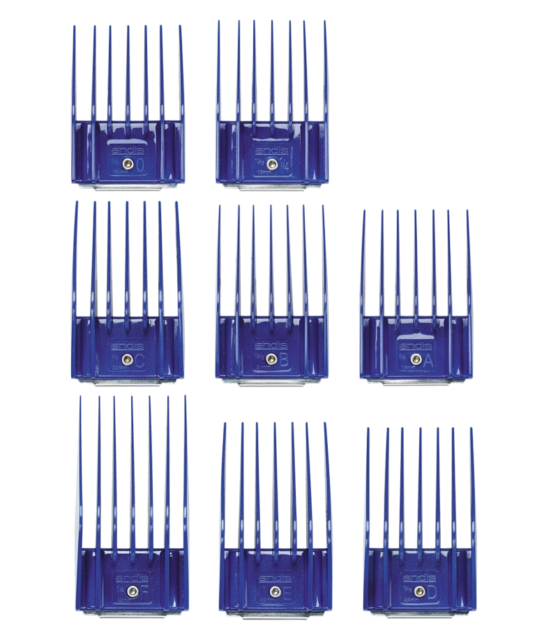 Andis Universal Comb Attachment 8pcs Set - Large