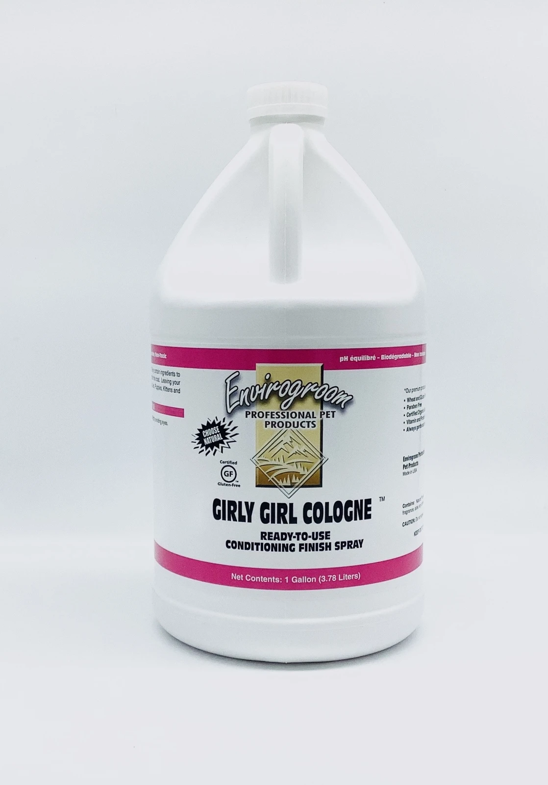 Envirogroom Girly Girl Cologne RTU Conditioning Finish Spray 1 Gallon