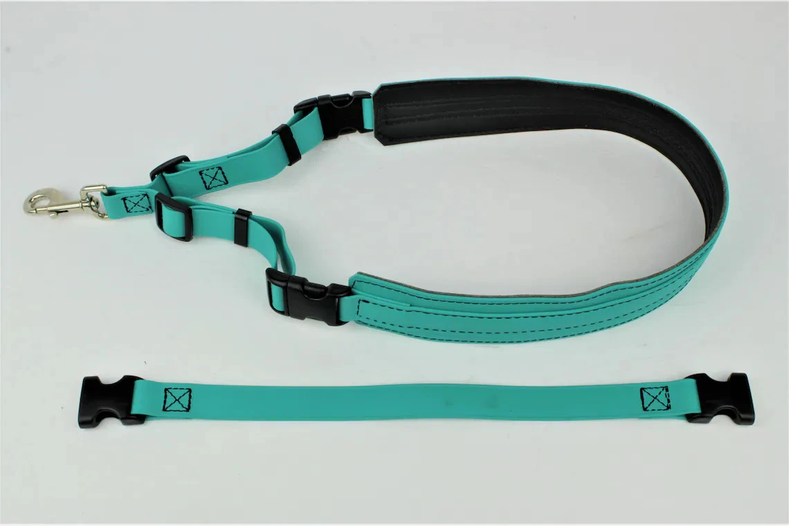 GroomTech Biothane Belly Strap Set - Teal - Image 6