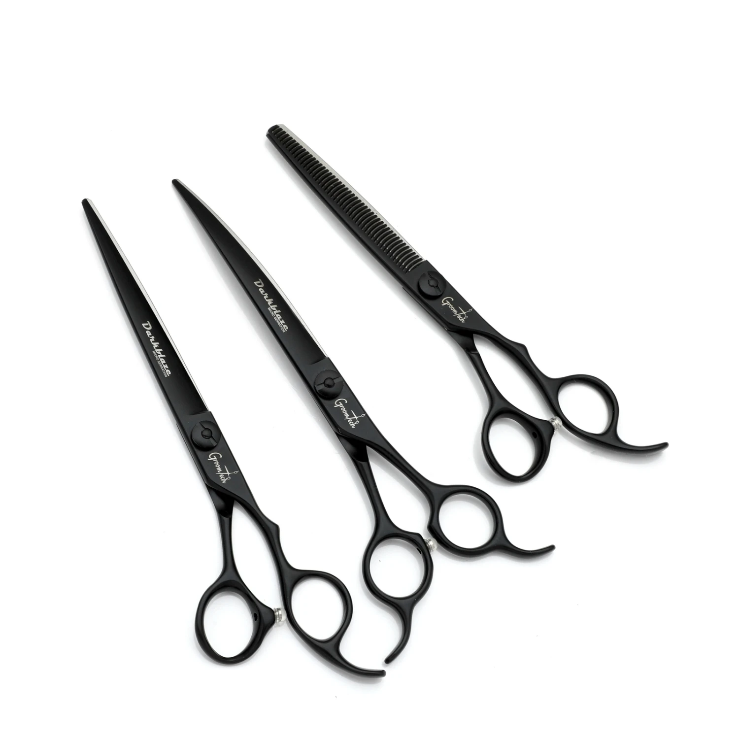 Groomtech Darkblaze Grooming Scissors Kit, Set Of 3