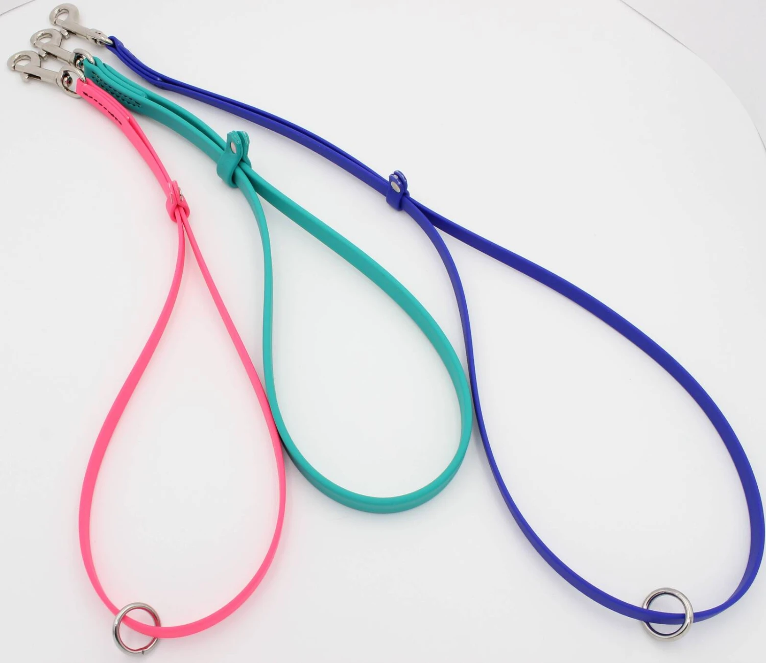 GroomTech Biothane Grooming Loops With Ring 18" X 1/2" - Teal - Image 2