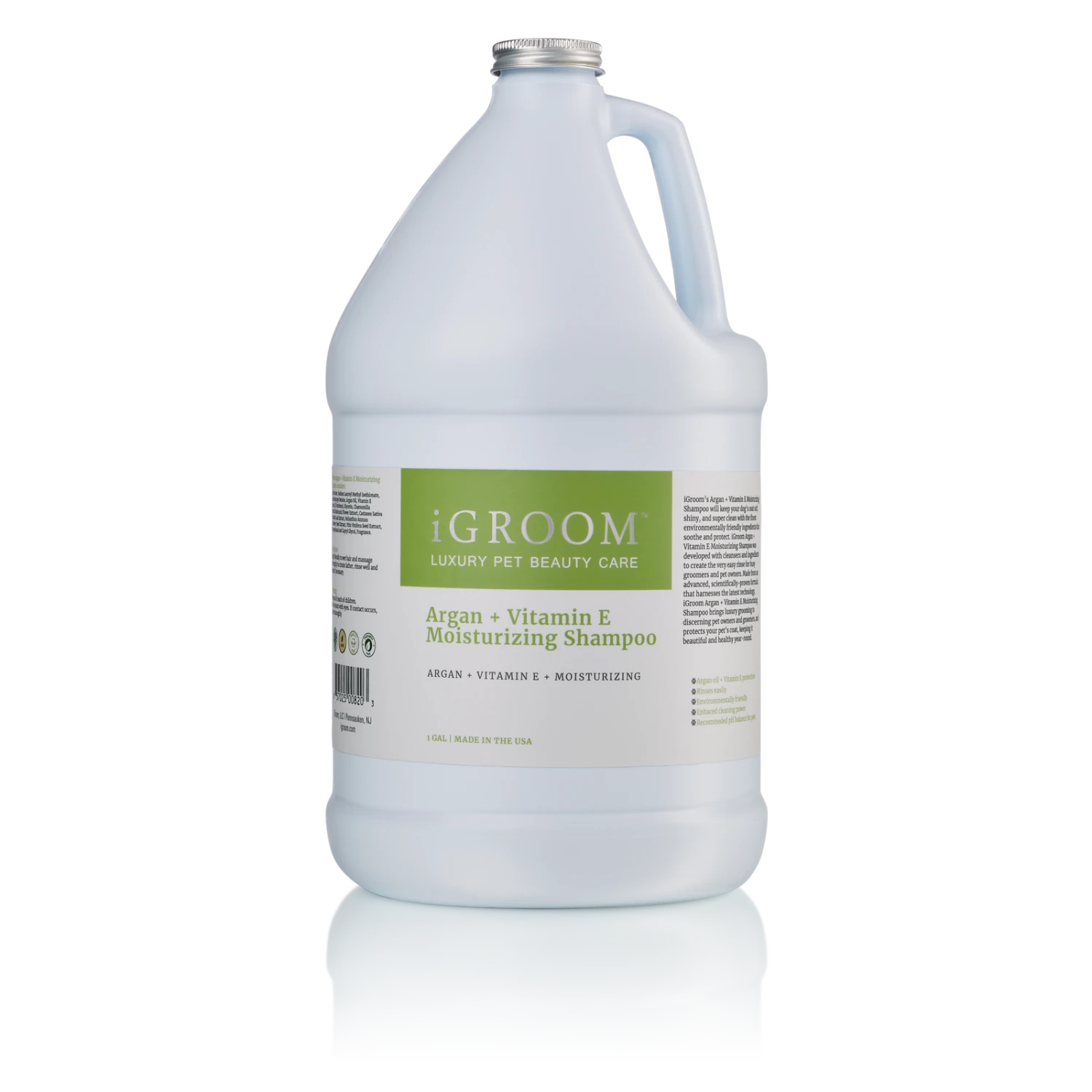 IGroom Argan + Vitamin E Moisturizing Shampoo 1 Gallon (3.8L)