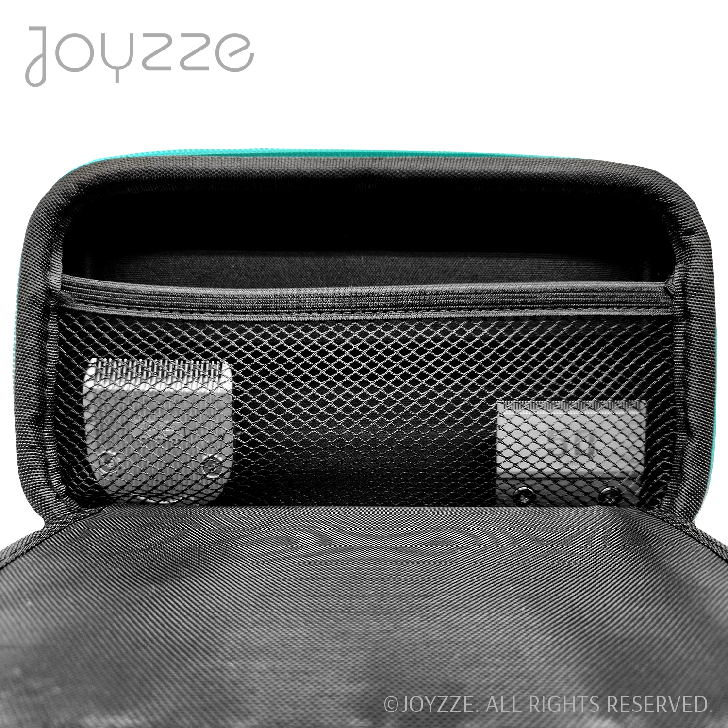 Joyzze Hard Blade Storage Case Fits 12 Blades - Neon Teal - Image 6