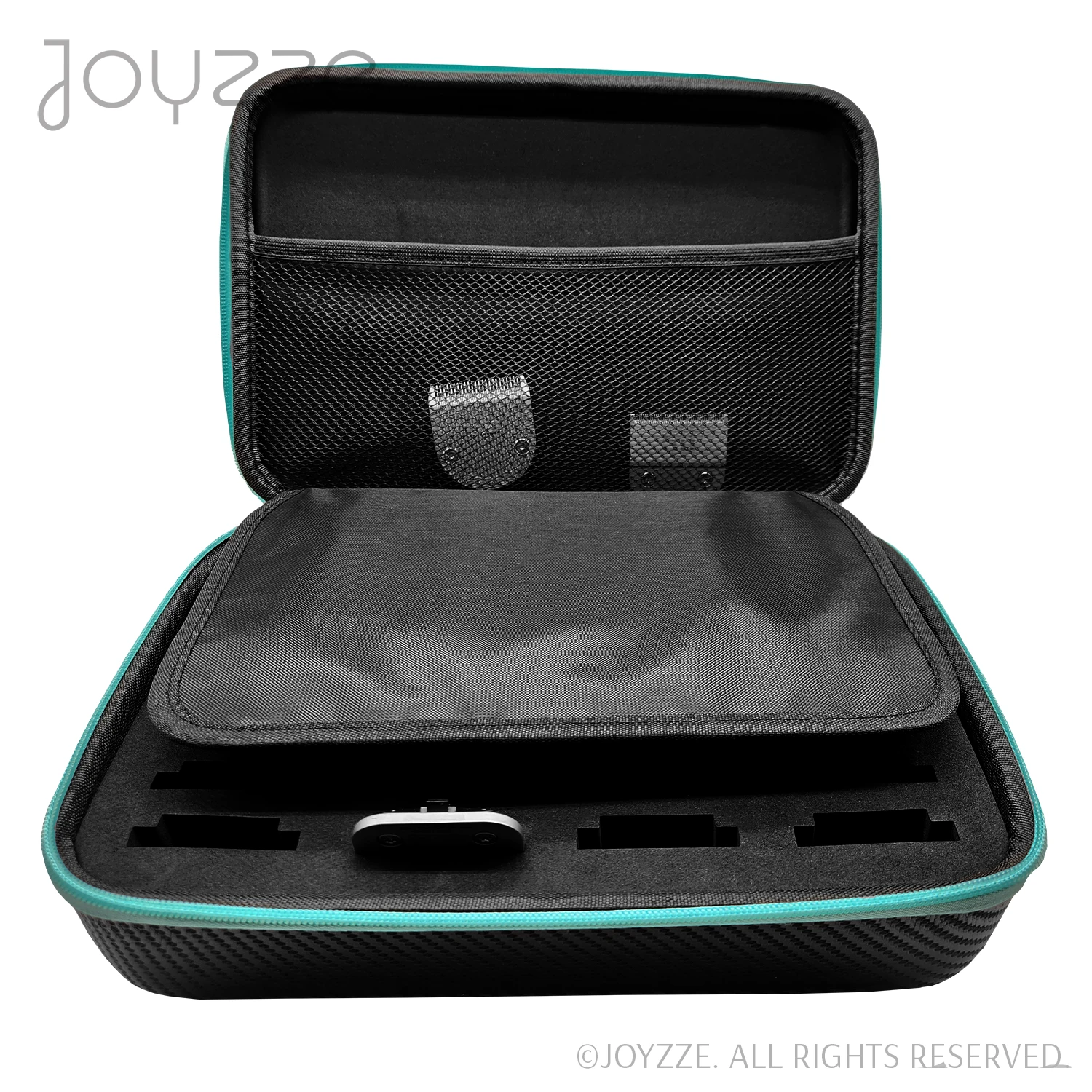 Joyzze Hard Blade Storage Case Fits 22 Blades - Neon Teal - Image 5