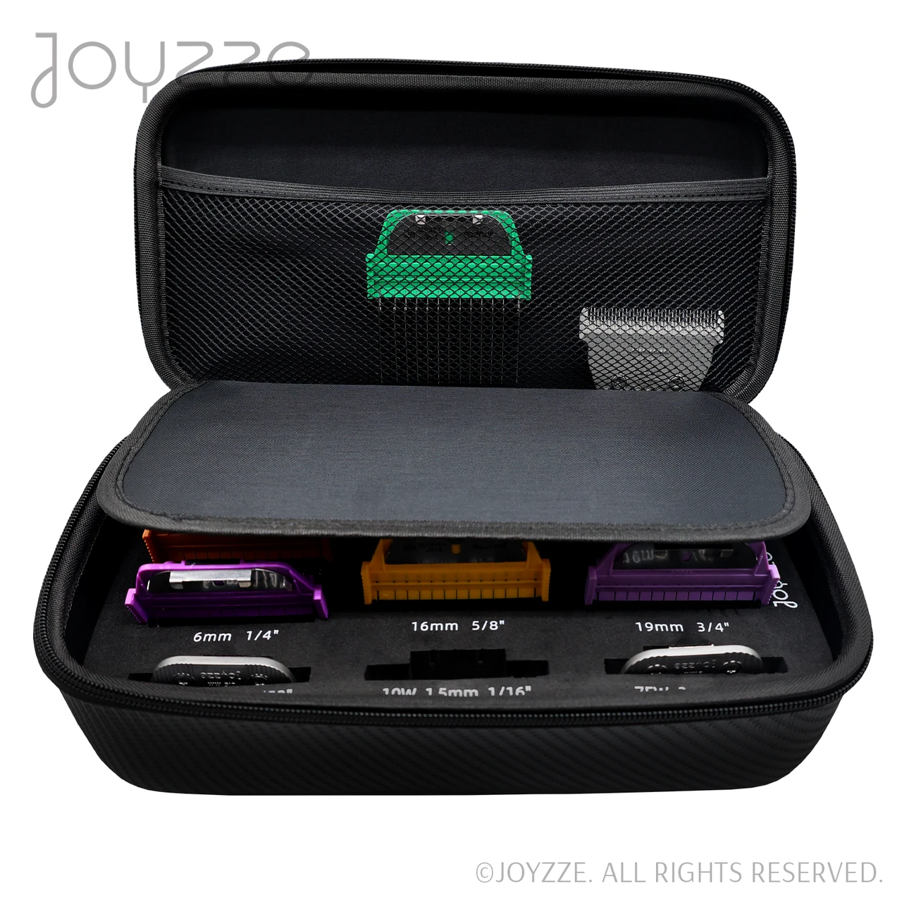 Joyzze 3 Wide Blade + 7 Wide Comb With Storage Case - Black - Image 3
