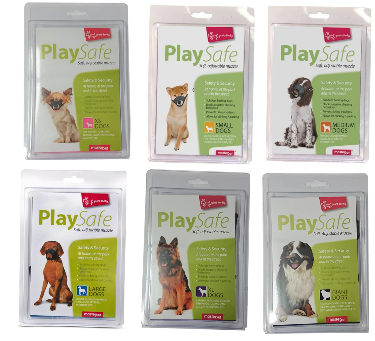 Yours Droolly 6pc Dog Muzzle Kit