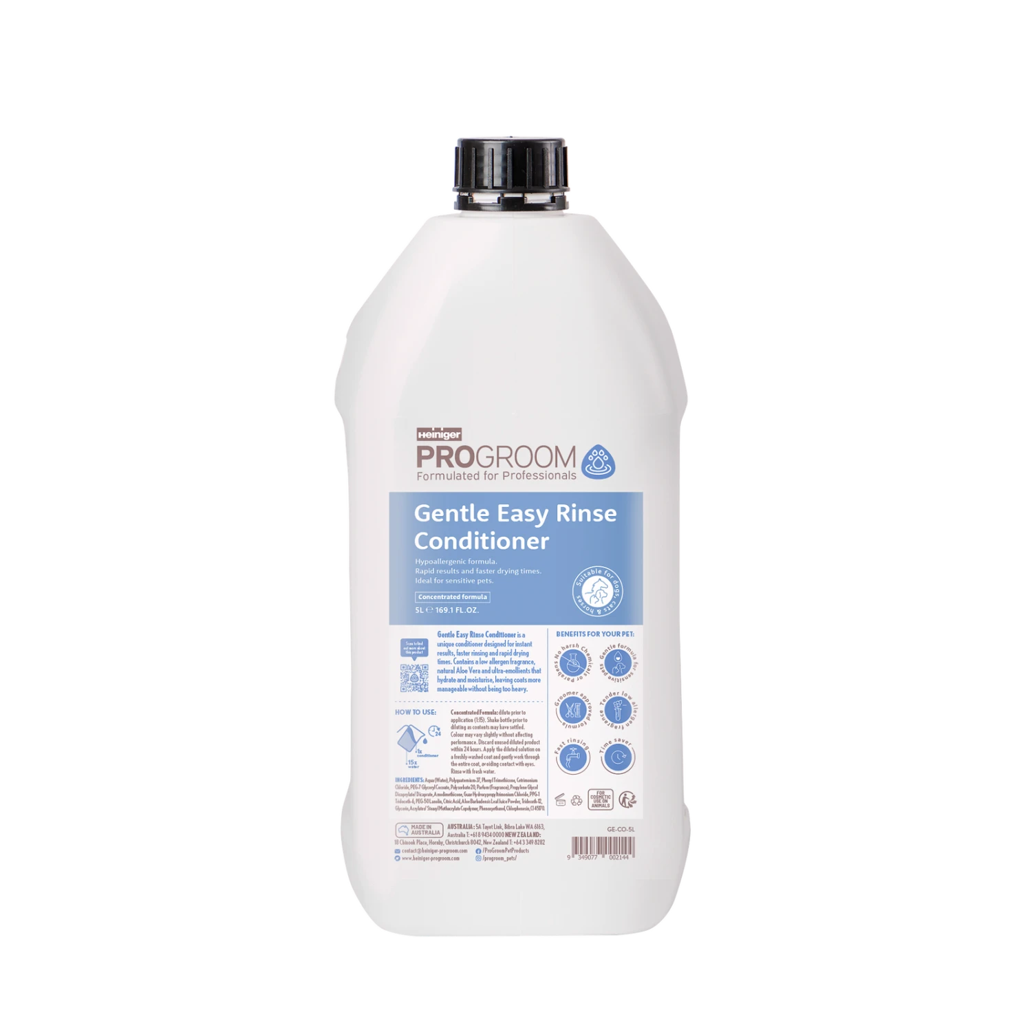 Progroom Gentle Easy Rinse Conditioner 5L