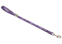 Show Tech Grooming Noose Pawprint Purple 55cm X 1.5cm