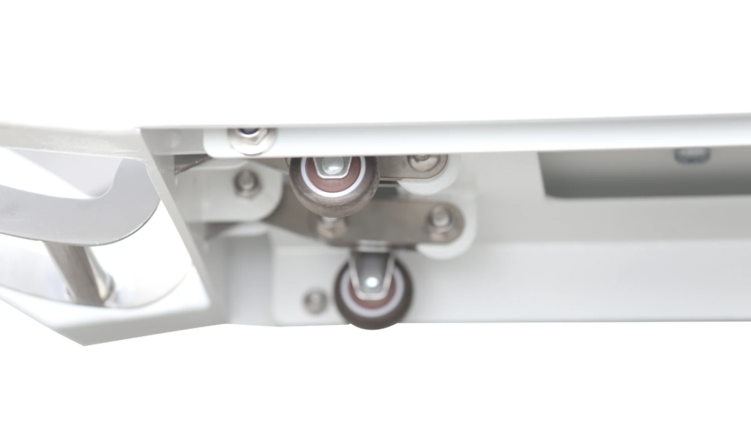 Aeolus LED Lighting Pedestal Lifting Table With Under Table Wheels - Image 7