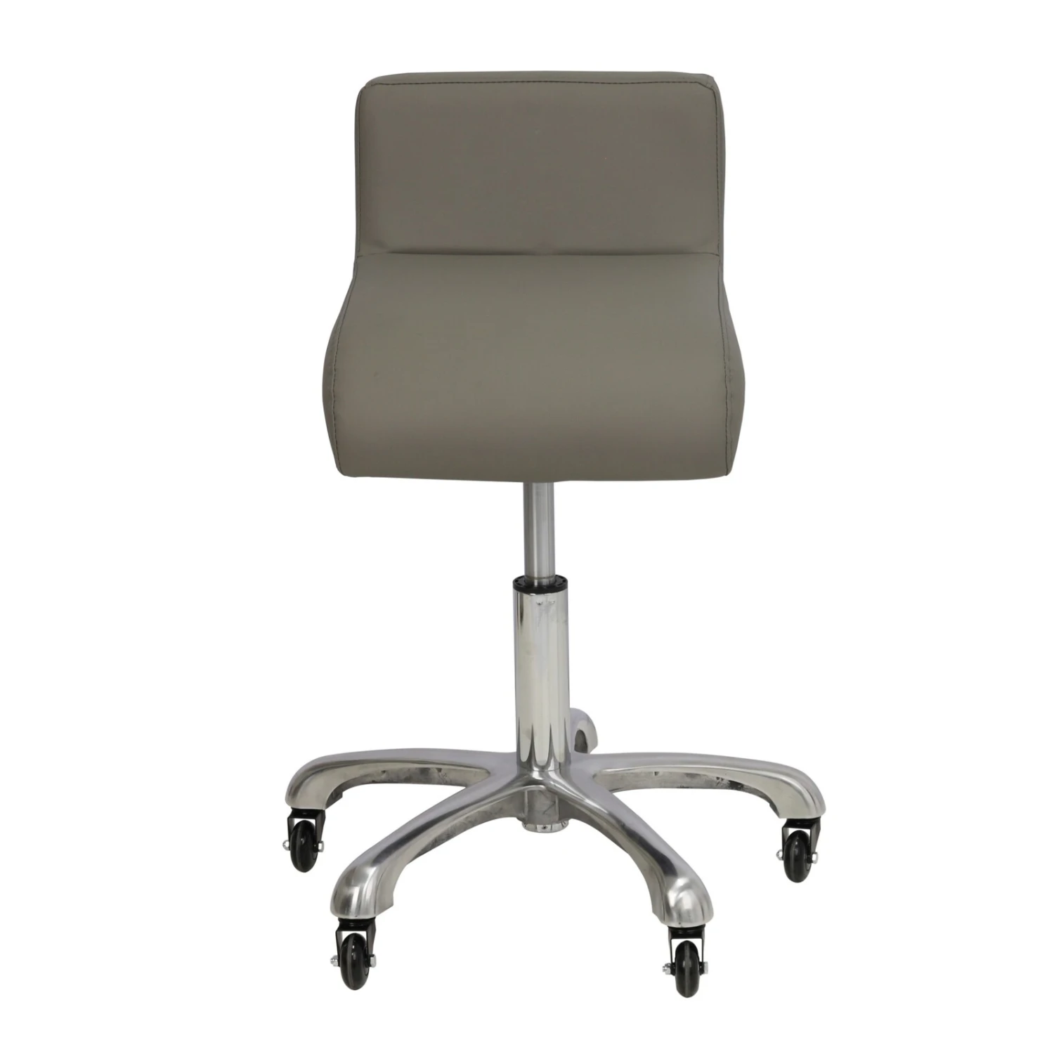 Groomer's Modern Groomer Stool With Square Cushion And Waist Support (Grey) - Image 2