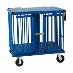 Aeolus 2-Berth Show Trolley With 6" Rubber Wheels - Large [Blue]