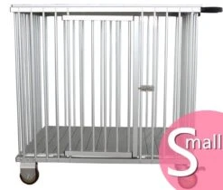 Aeolus 1-Berth Show Trolley With 6" Rubber Wheels - Small [Pink]