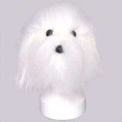 KissGrooming Head Hair For Teddy Bear And Bichon Model Dog [White]