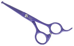 Swan Facial Scissors Round Tip 4.5" [Purple]
