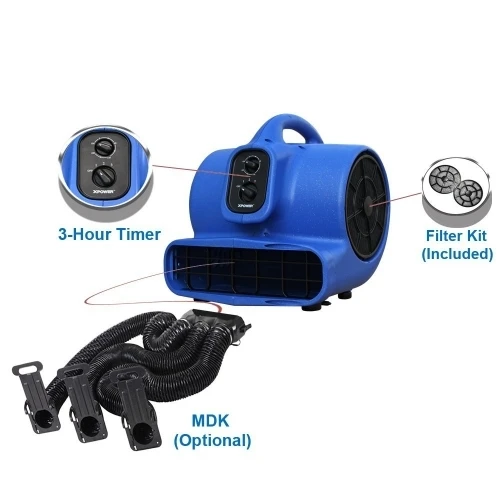 XPower X430TF Cage Dryer / Air Mover 350w - Image 5